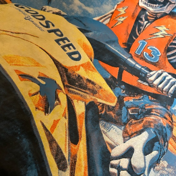 Godspeed Wave Runner Graphic Tee Skeleton Jet Ski Heavy Cotton Limited Edition S - Picture 7 of 14